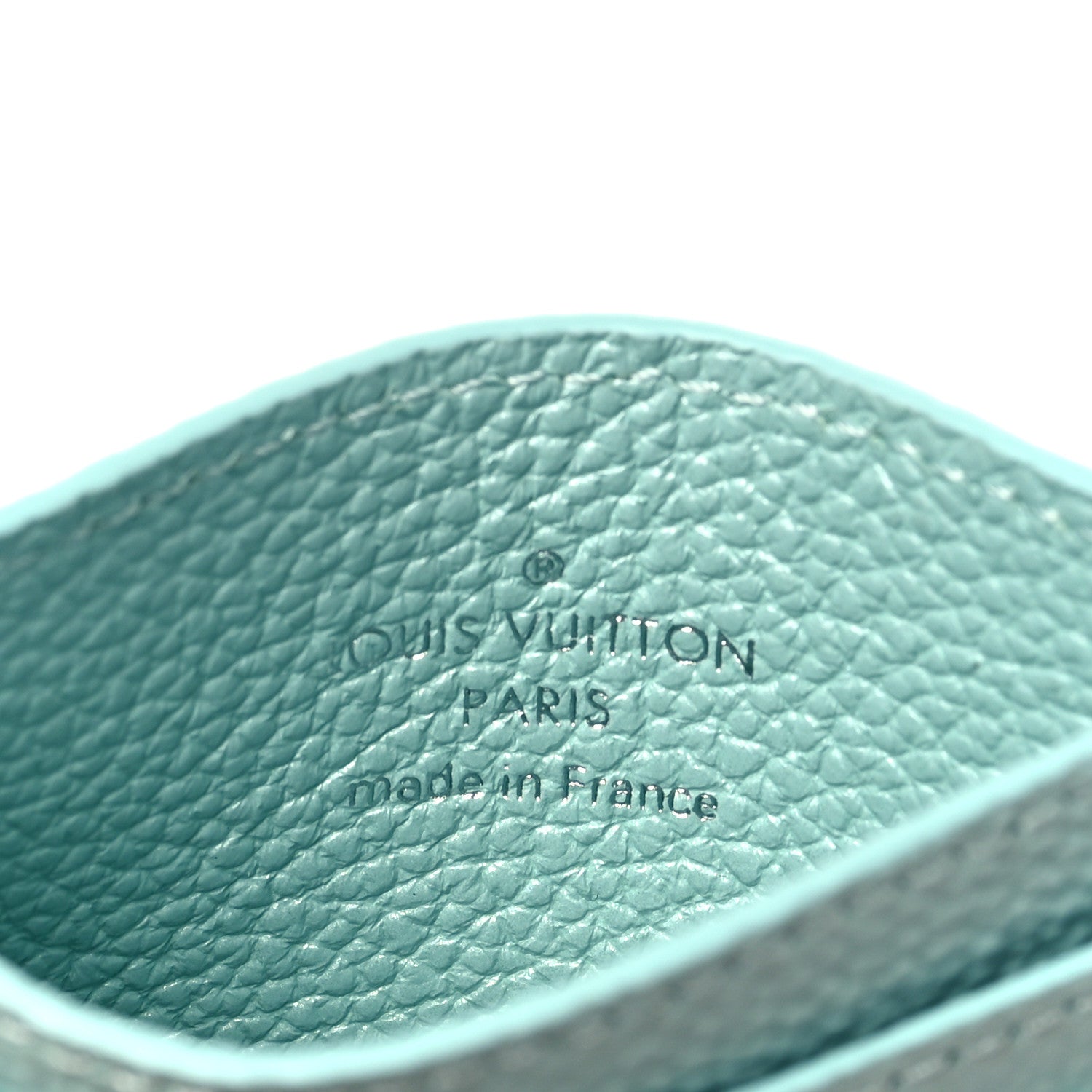 Louis Vuitton Empreinte Monogram LV Charms Card Holder Pearly Lagoon Turquoise 6 of 6