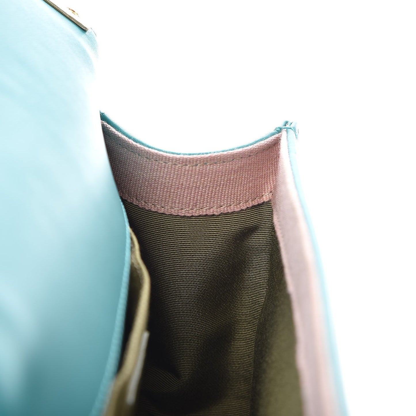 Calfskin Quilted Medium Boy Flap Turquoise