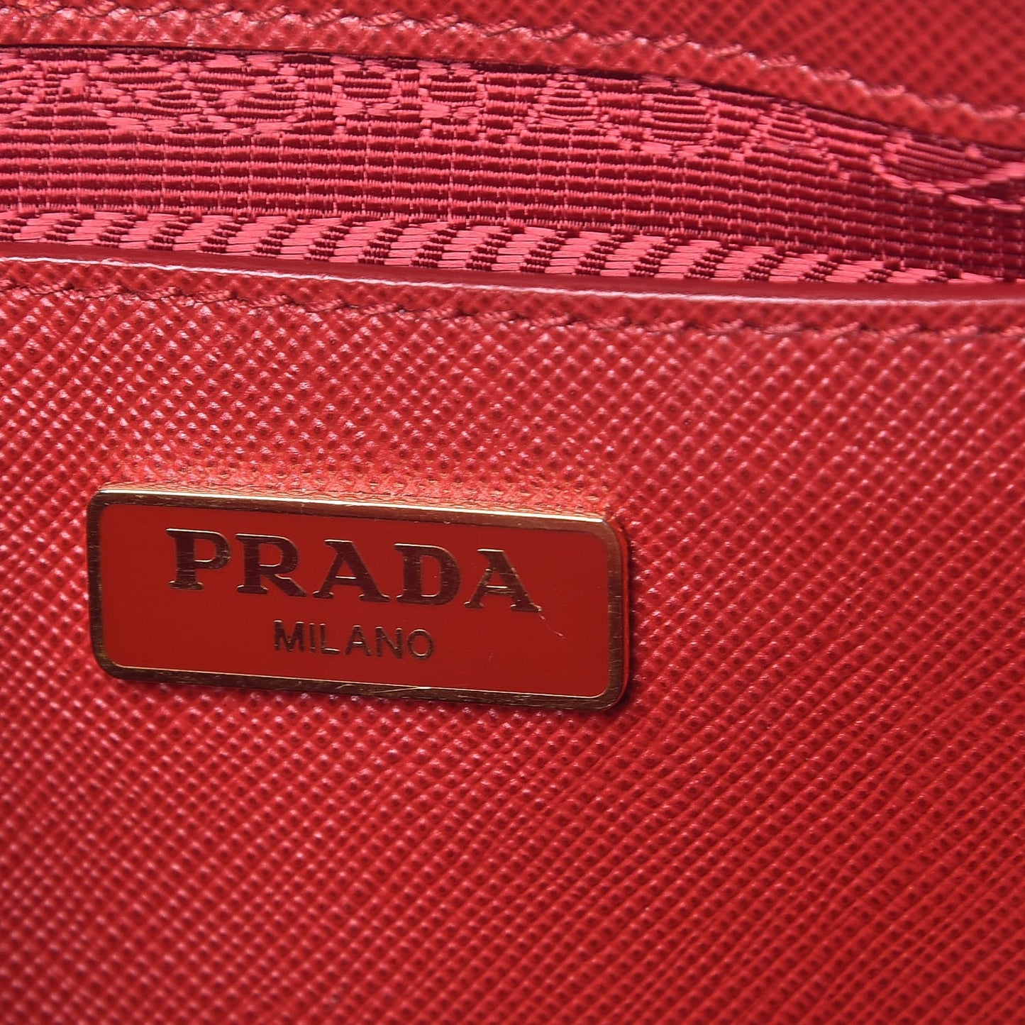 Saffiano Lux Mini Promenade Tote Fuoco