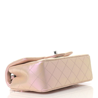 Chanel Iridescent Calfskin Quilted Mini Rectangular Flap Pink 4 of 9