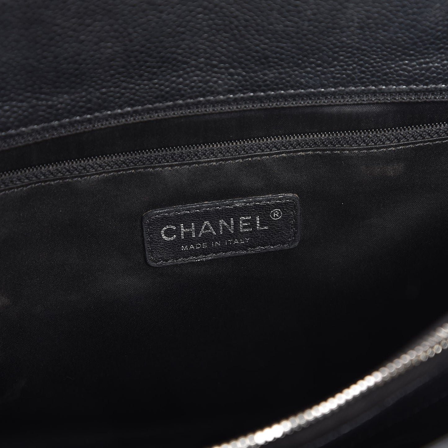 Caviar Quilted Grand Shopping Tote GST Black