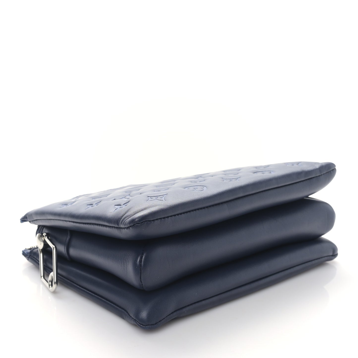 Lambskin Embossed Monogram Coussin PM Navy
