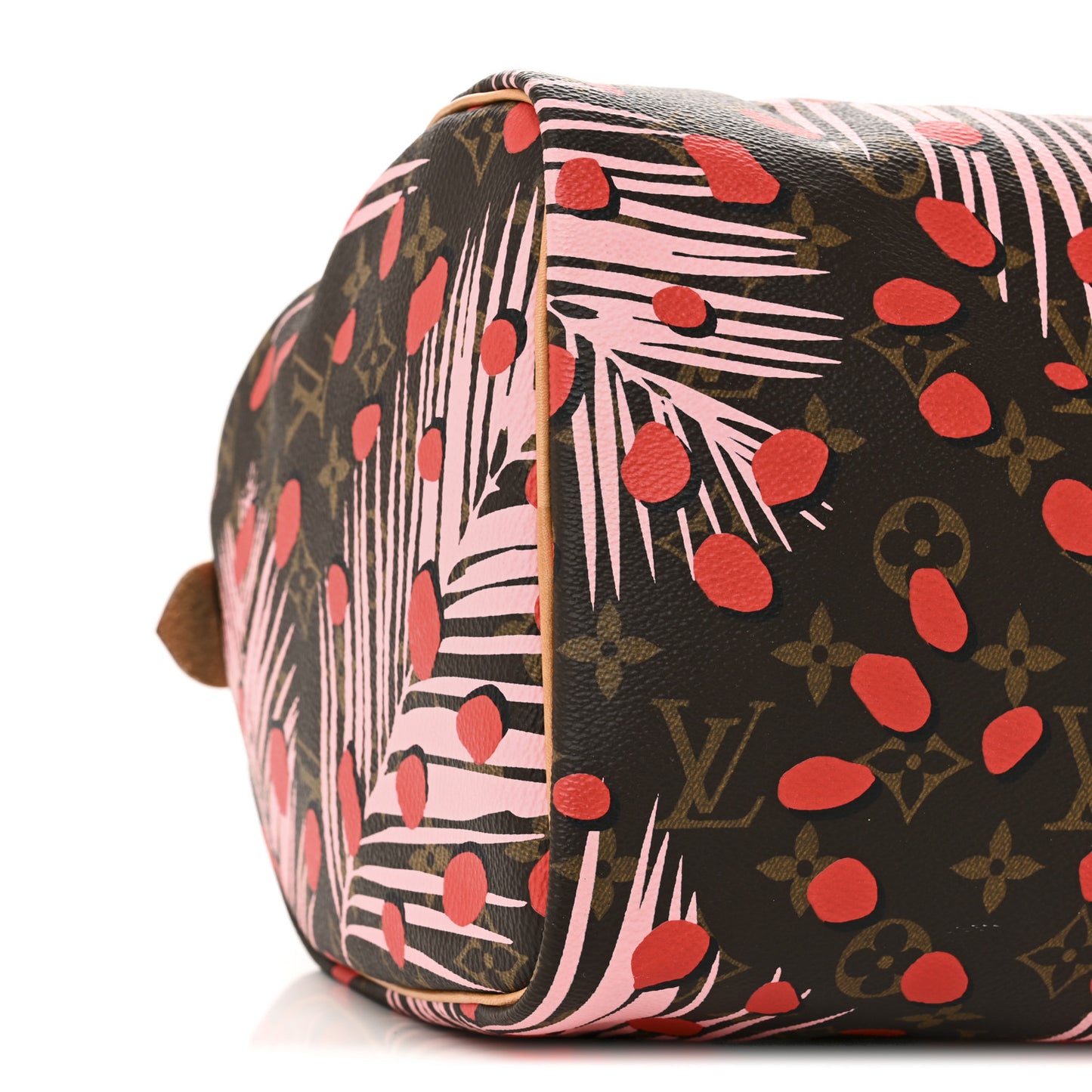 Monogram Jungle Dots Speedy 30 Sugar Pink Poppy