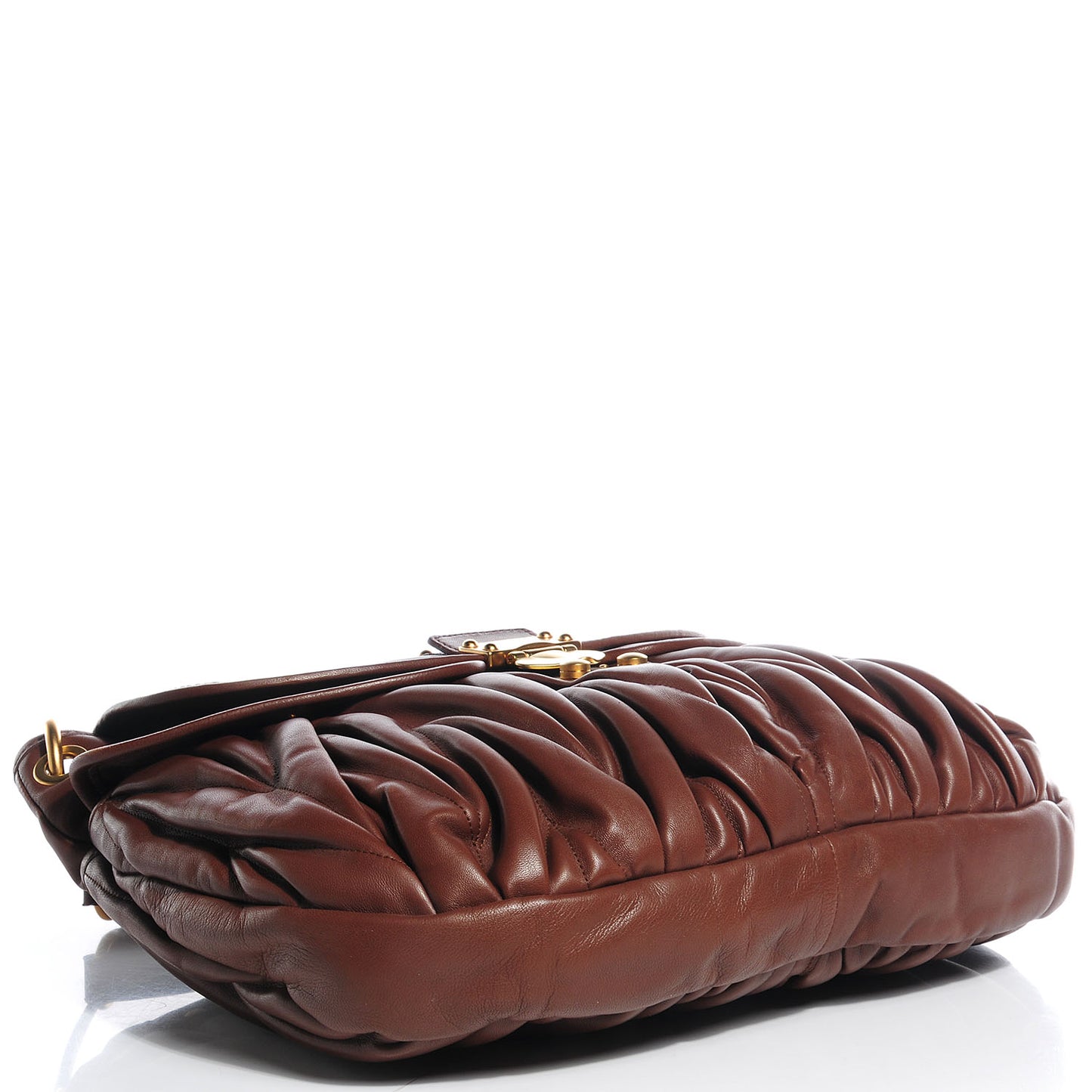 Leather Matelasse Coffer Noce
