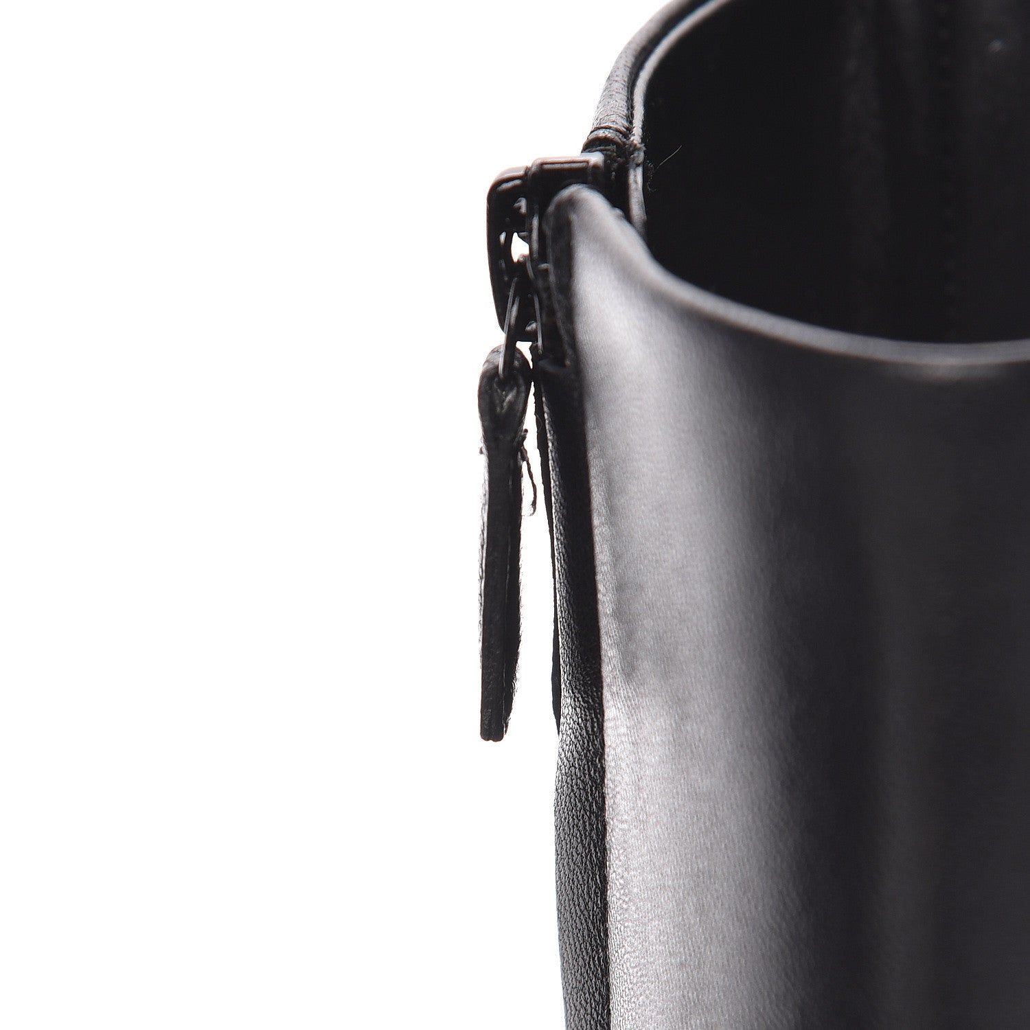 Balenciaga Shiny Sheepskin 20mm Oval Booties 37 Black 11 of 13