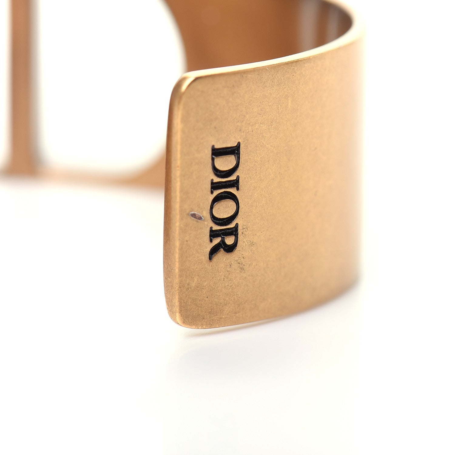 Christian Dior Metal 30 Montaigne Cuff Bracelet Gold 4 of 4