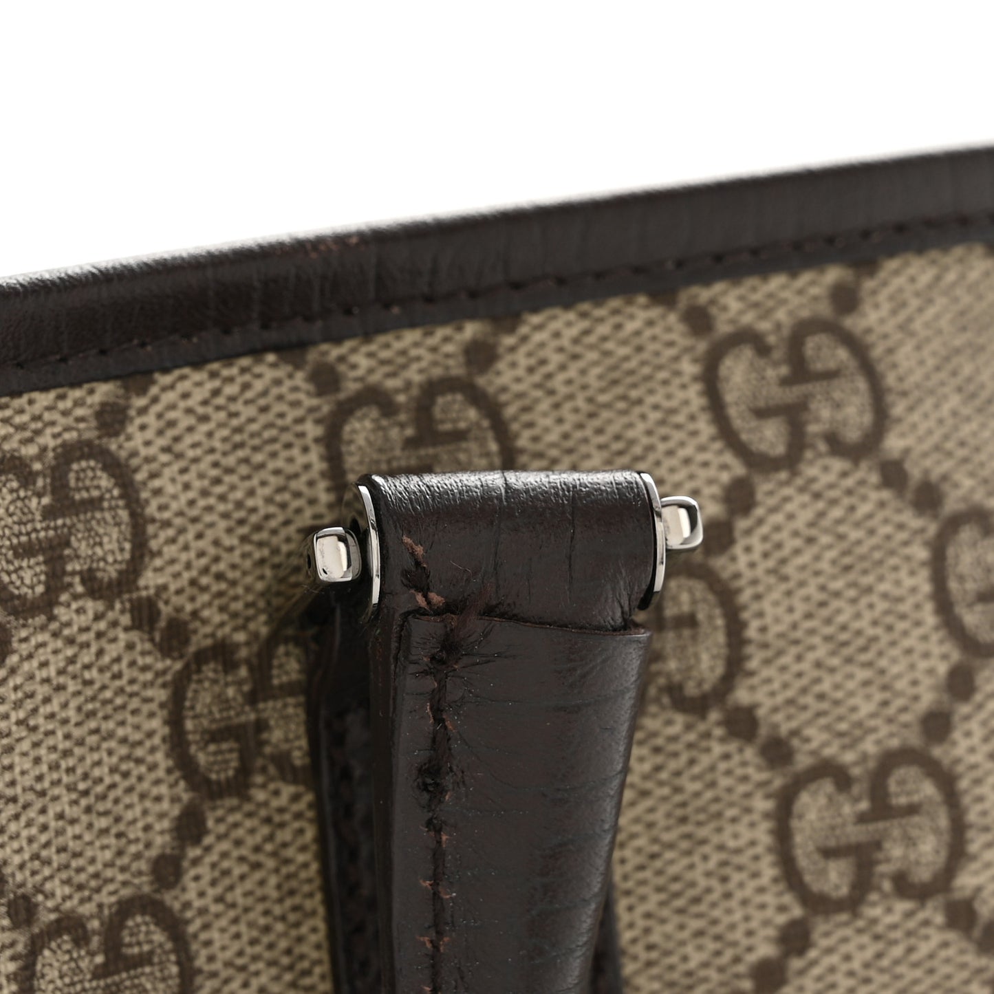 GG Plus Monogram Medium Joy Tote Dark Brown