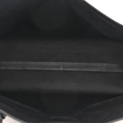Fendi Glazed Fabric Vitello Century FF 1974 Stamp Patch Medium Peekaboo Defender Cover Mogano Panna Black 5 of 13
