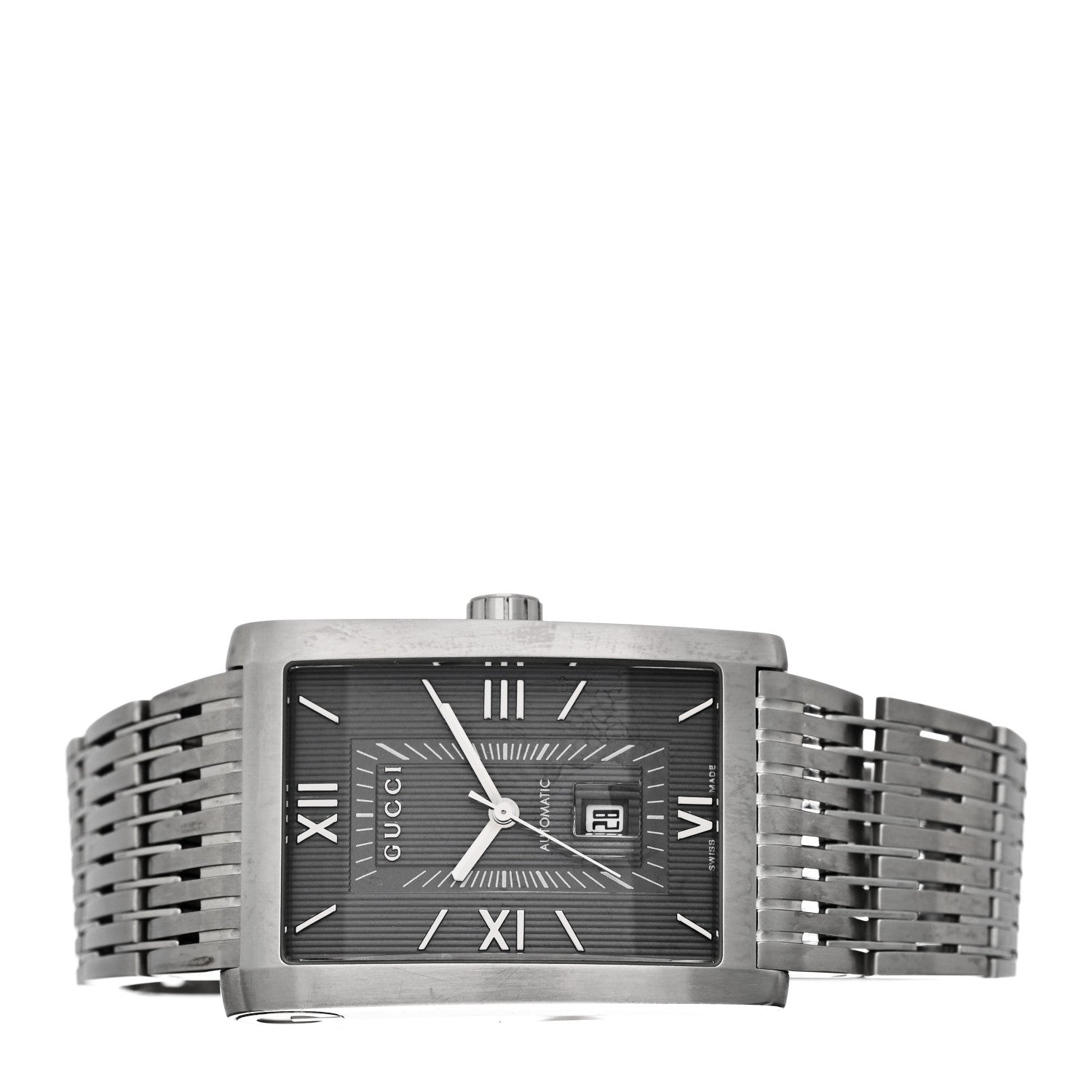 Gucci Stainless Steel 29mm 8600M Automatic Watch Grey 2 of 5