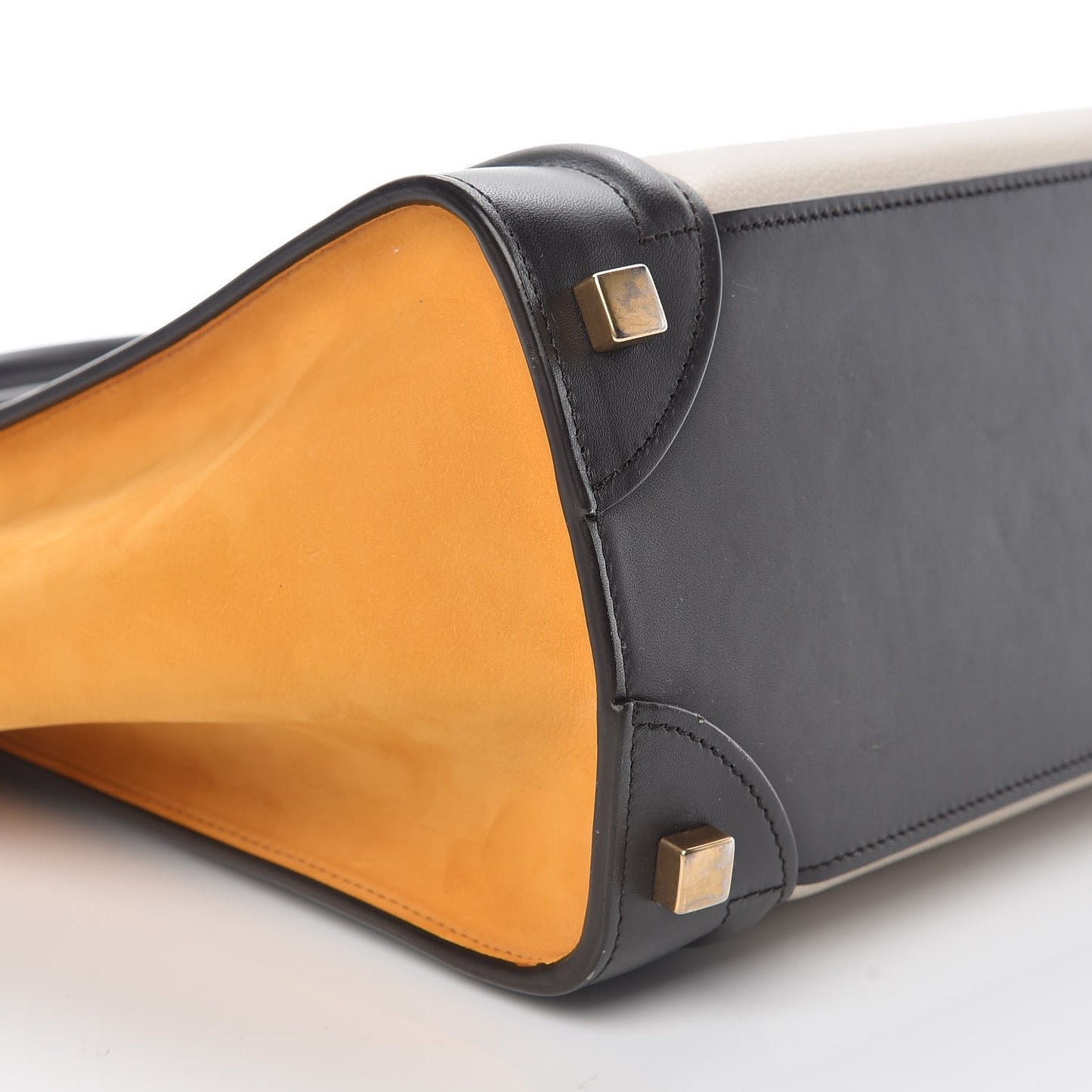 Baby Grained Calfskin Micro Tri-Color Luggage Chalk