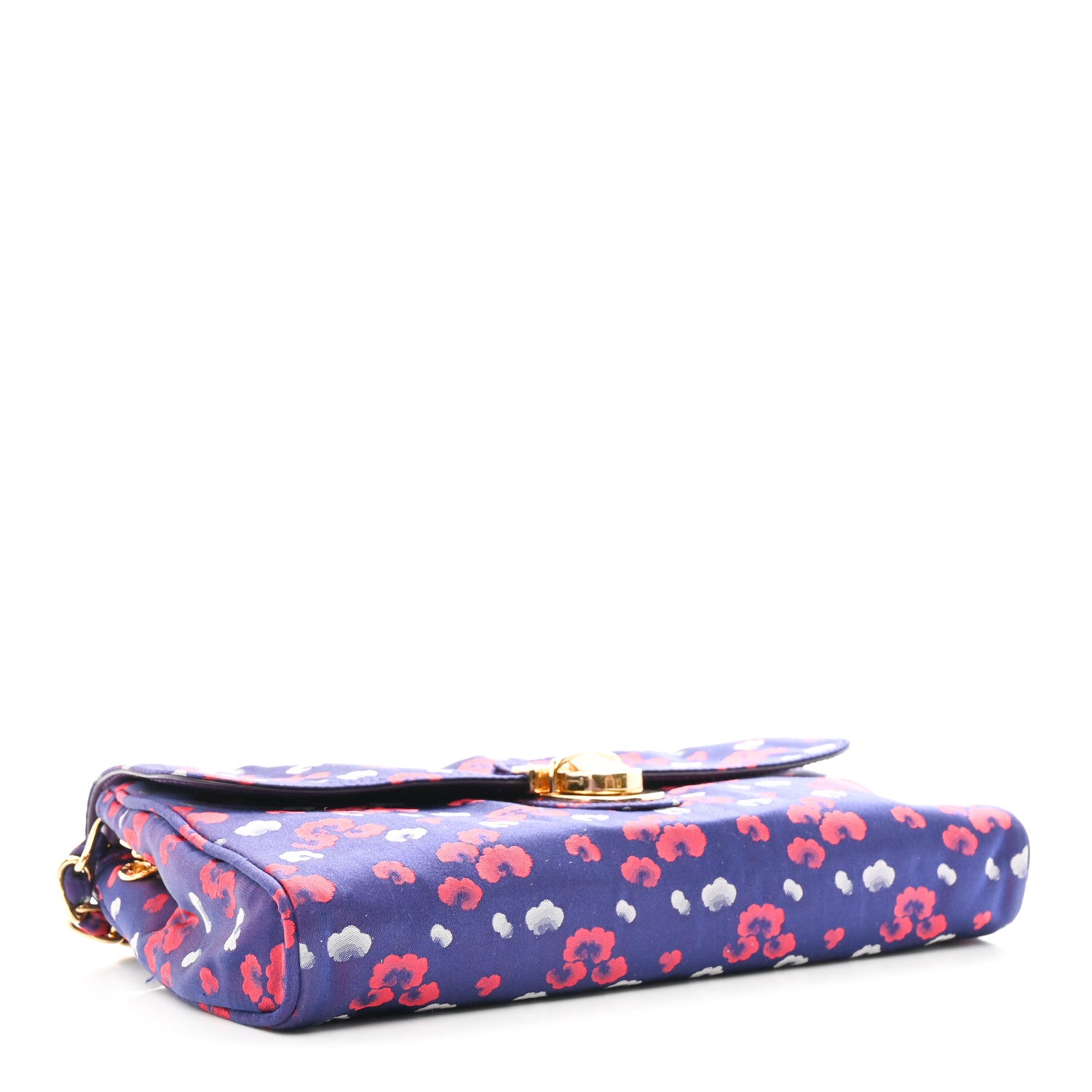 Prada Tessuto Nylon Lurex Embroidered Flap Viola 4 of 13