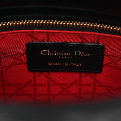Christian Dior Lambskin Cannage Small My ABCDior Lady Dior Black 6 of 11