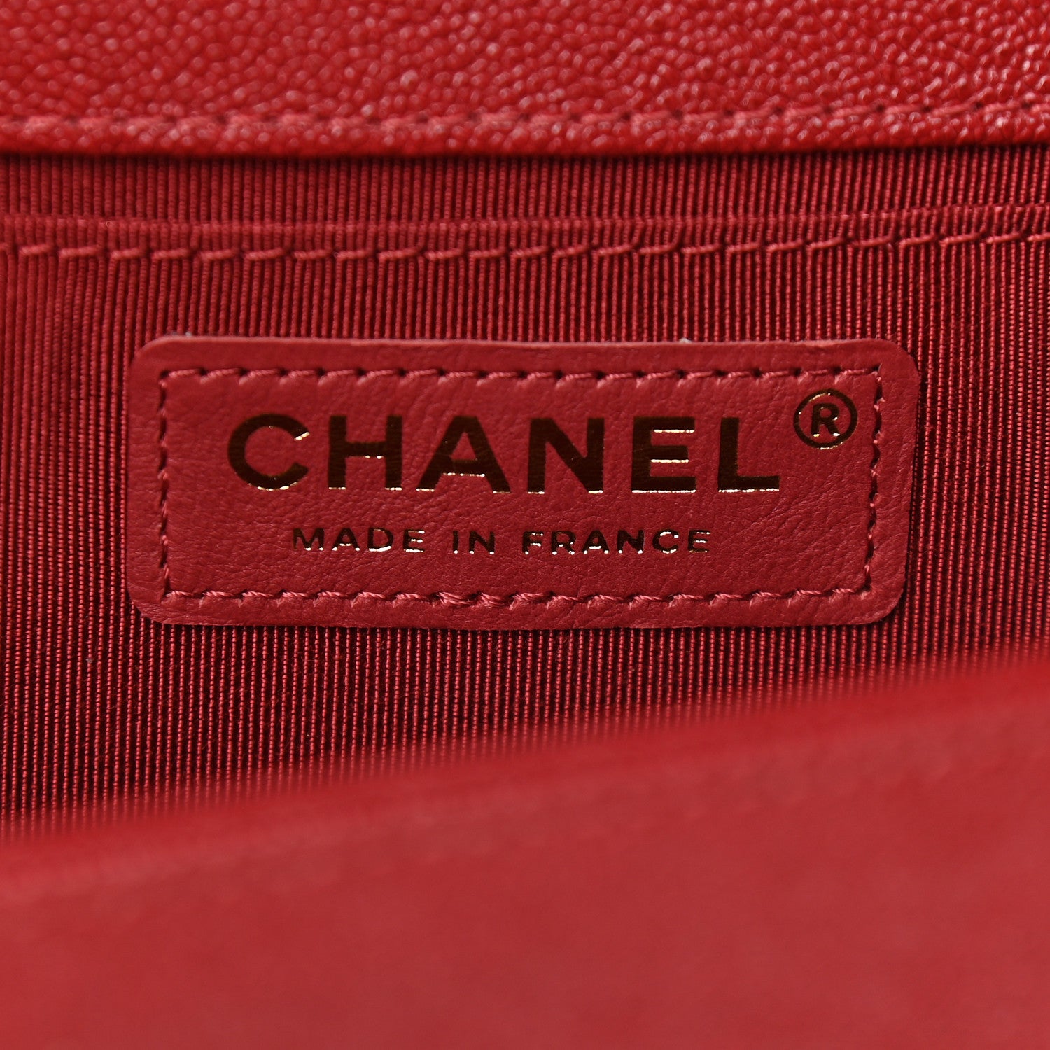 Chanel Caviar Quilted Medium Boy Flap Red 6 of 9