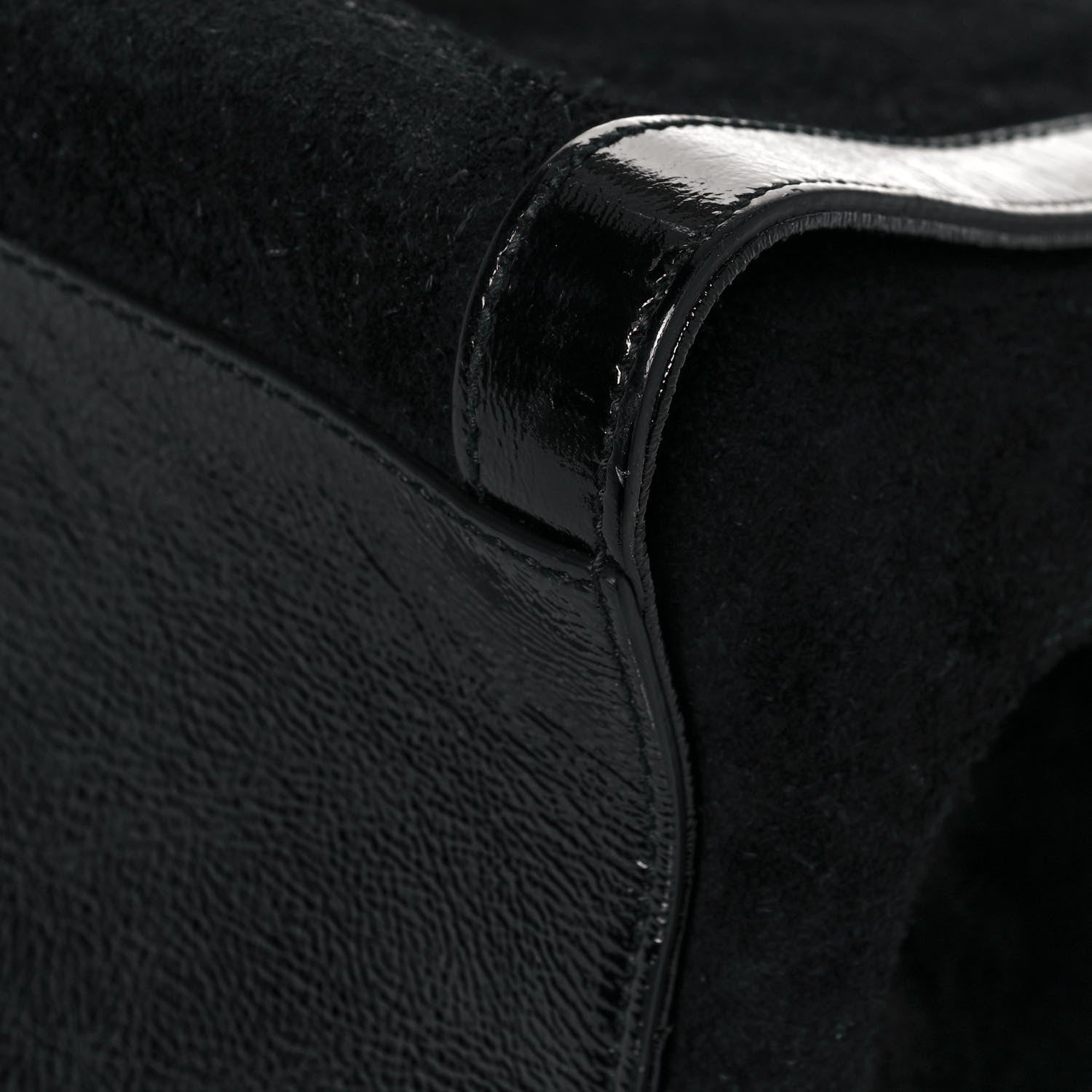 Gucci Suede Patent GG Web Medium Ophidia Tote Bag Black 10 of 13