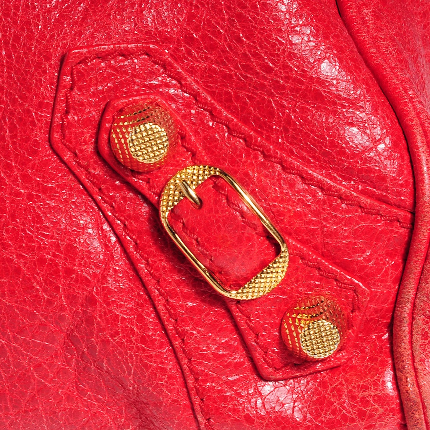 Agneau Giant 12 Gold Hardware Velo Rouge Cardinal