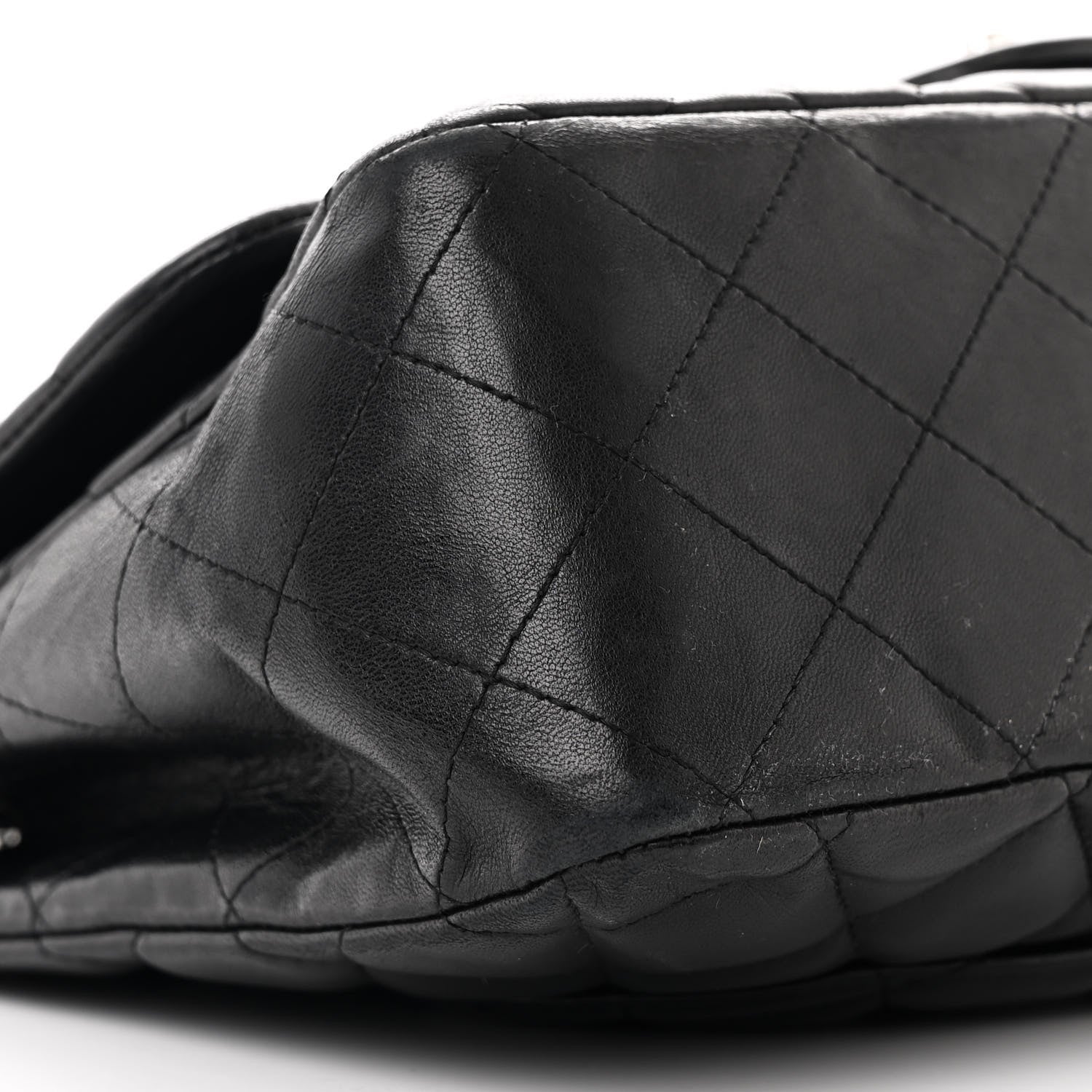 Chanel Lambskin Quilted Jumbo Single Flap Black 9 of 11