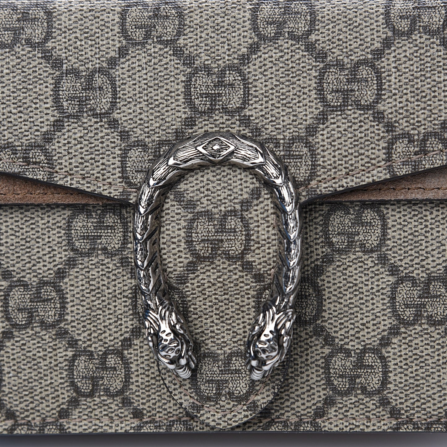 GG Supreme Monogram Super Mini Dionysus Shoulder Bag Taupe