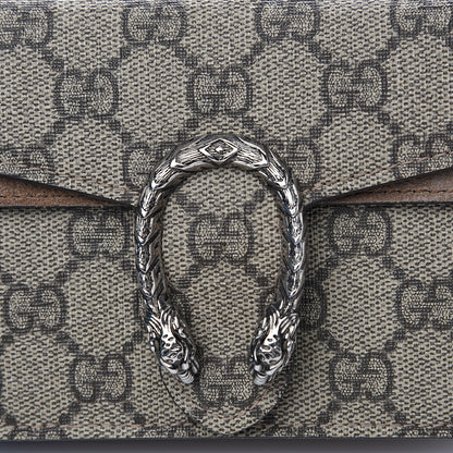 Gucci GG Supreme Monogram Super Mini Dionysus Shoulder Bag Taupe 6 of 11