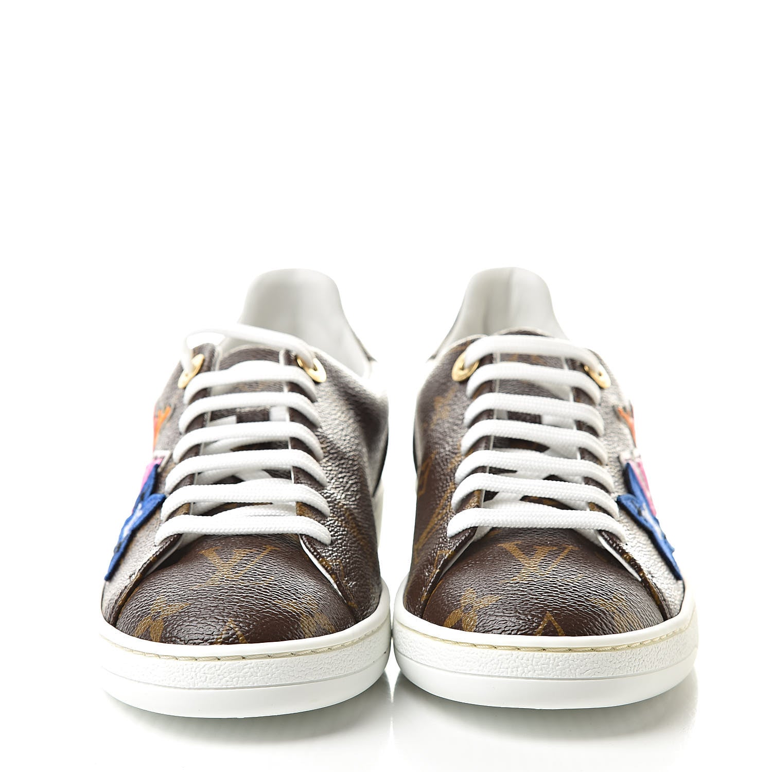Louis Vuitton Calfskin Monogram LV Black Heart Sneakers 37 Cacao 2 of 9