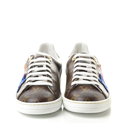 Louis Vuitton Calfskin Monogram LV Black Heart Sneakers 37 Cacao 2 of 9