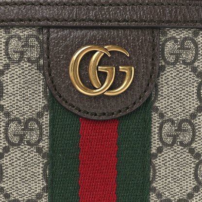 Gucci GG Supreme Monogram Web Mini Ophidia Messenger Brown 8 of 11
