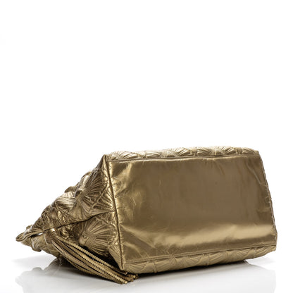Chanel Calfskin Embroidered Ca D’Oro Tote Gold 4 of 8