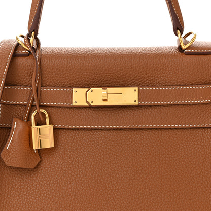 Hermes Togo Kelly Retourne 28 Gold 8 of 13