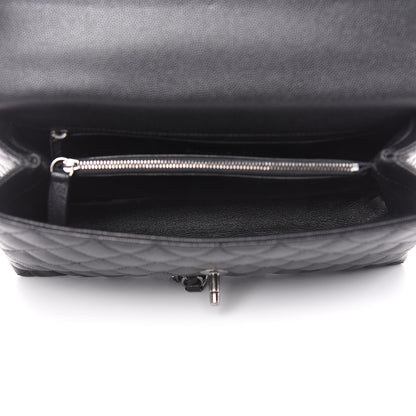 Chanel Caviar Lizard Quilted Small Coco Handle Flap Black 5 of 10