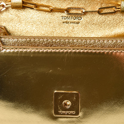 Tom Ford Metallic Calfskin Icon Disco Bag Gold 7 of 14