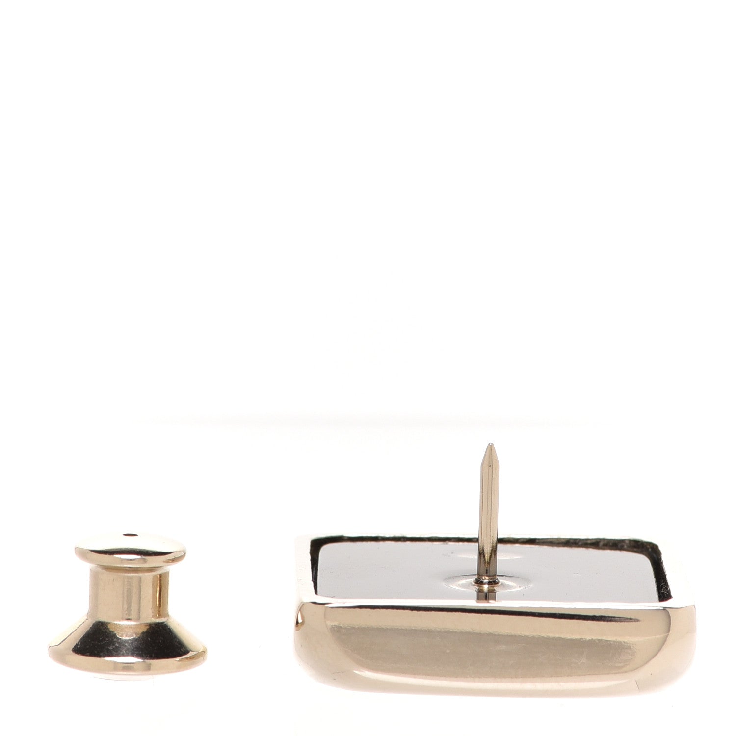 Chanel Crystal Pearl Square CC Brooch Gold 4 of 6