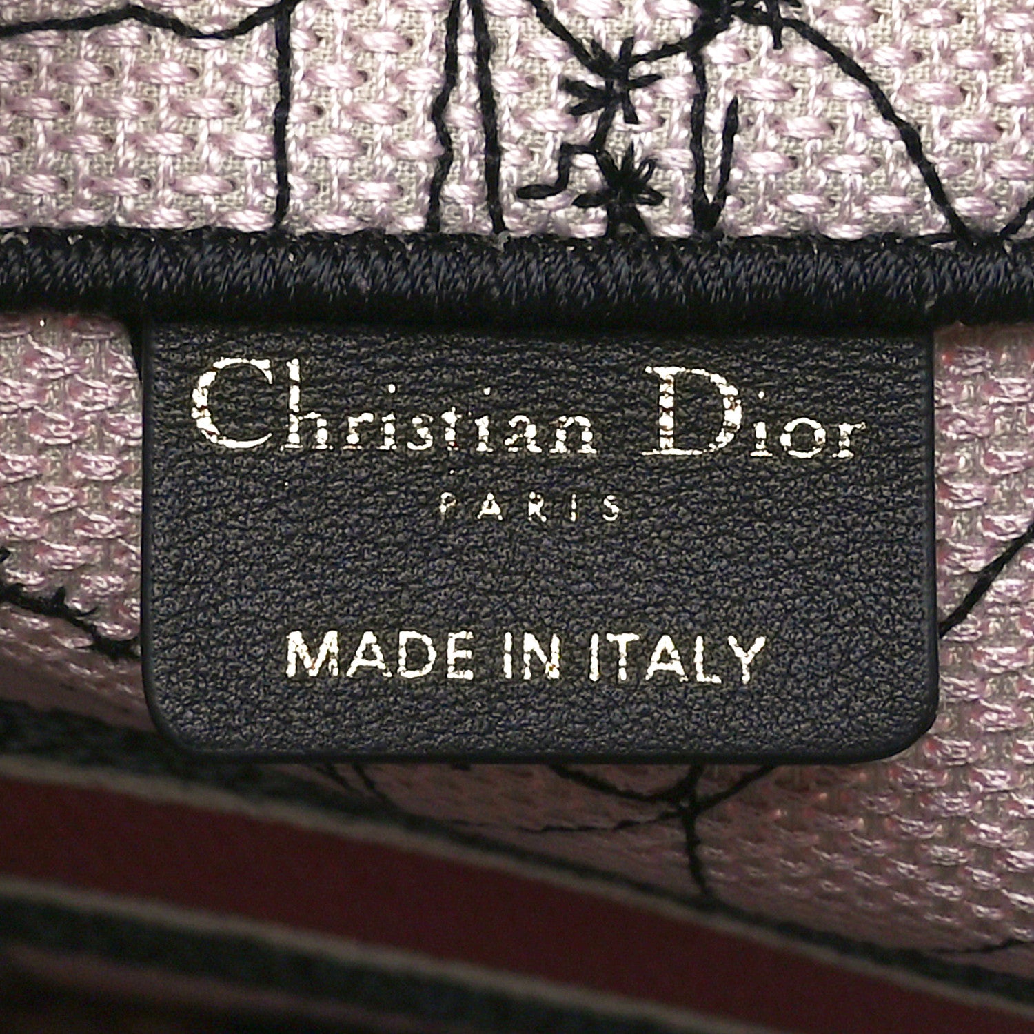 Christian Dior Canvas Embroidered Medium Zodiac Book Tote Latte Multicolor 6 of 10