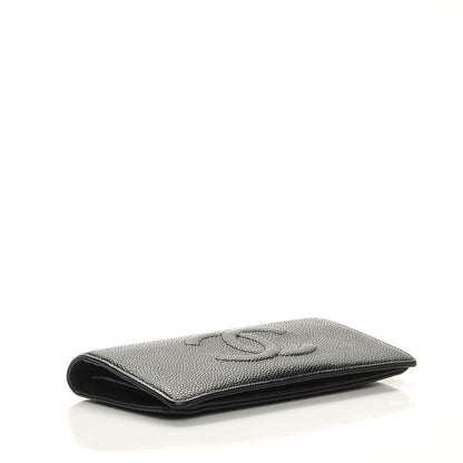 Chanel Caviar Timeless CC Yen Wallet Black 4 of 8