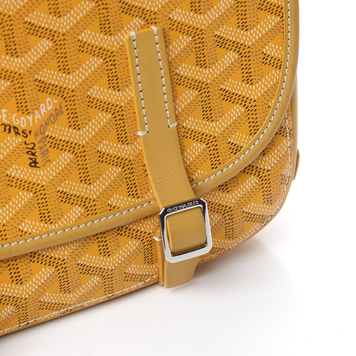 Goyardine Belvedere PM Messenger Bag Yellow