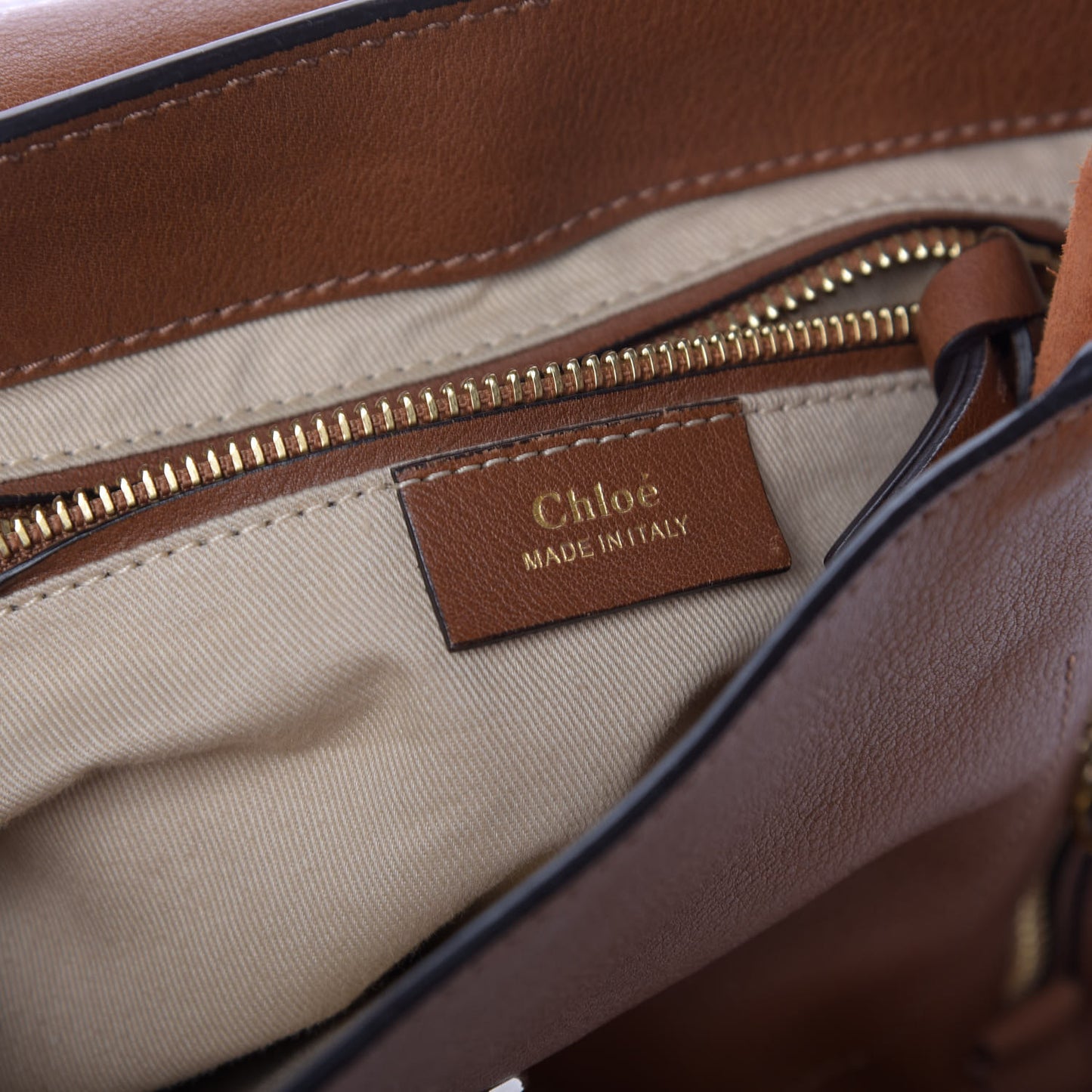 Suede Calfskin Small Faye Backpack Tobacco