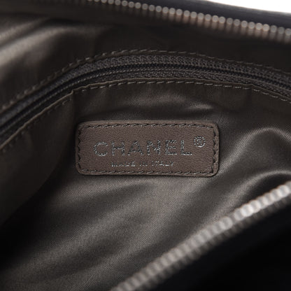 Chanel Glazed Caviar Pocket In The City Shoulder Bag Black 8 of 14