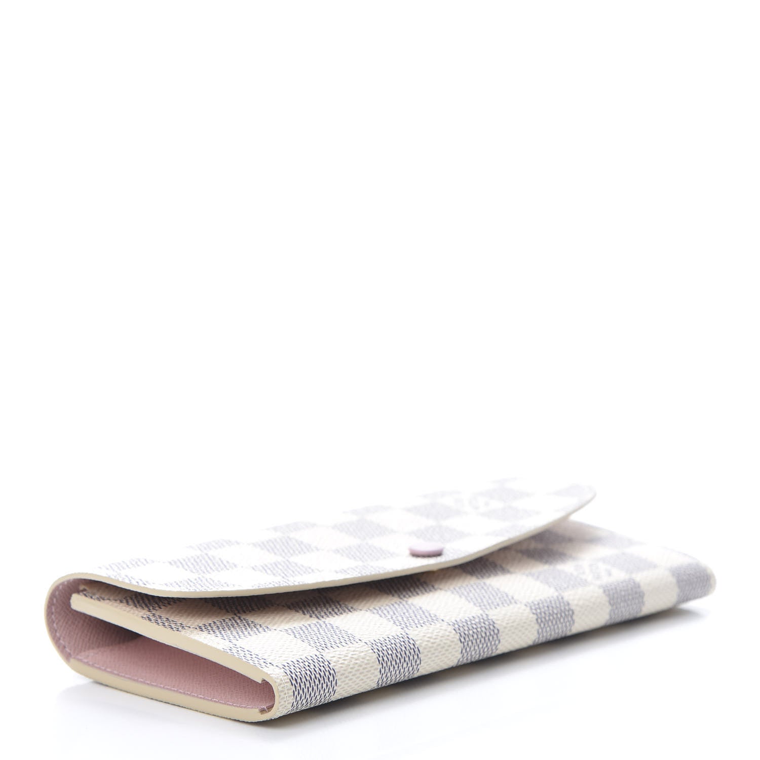 Louis Vuitton Damier Azur Emilie Wallet Rose Ballerine 4 of 10