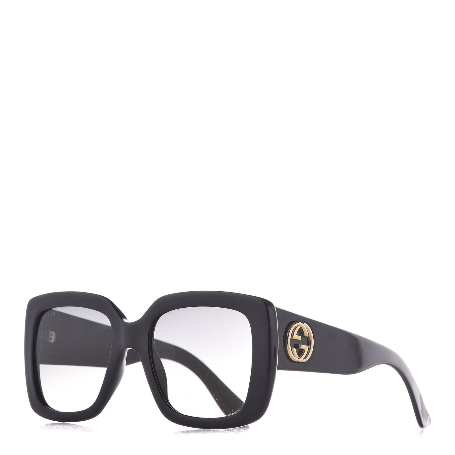 Acetate Square Frame Sunglasses GG0141S Black