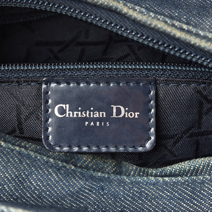 Christian Dior Denim Cannage Medium Lady Dior Blue 7 of 16