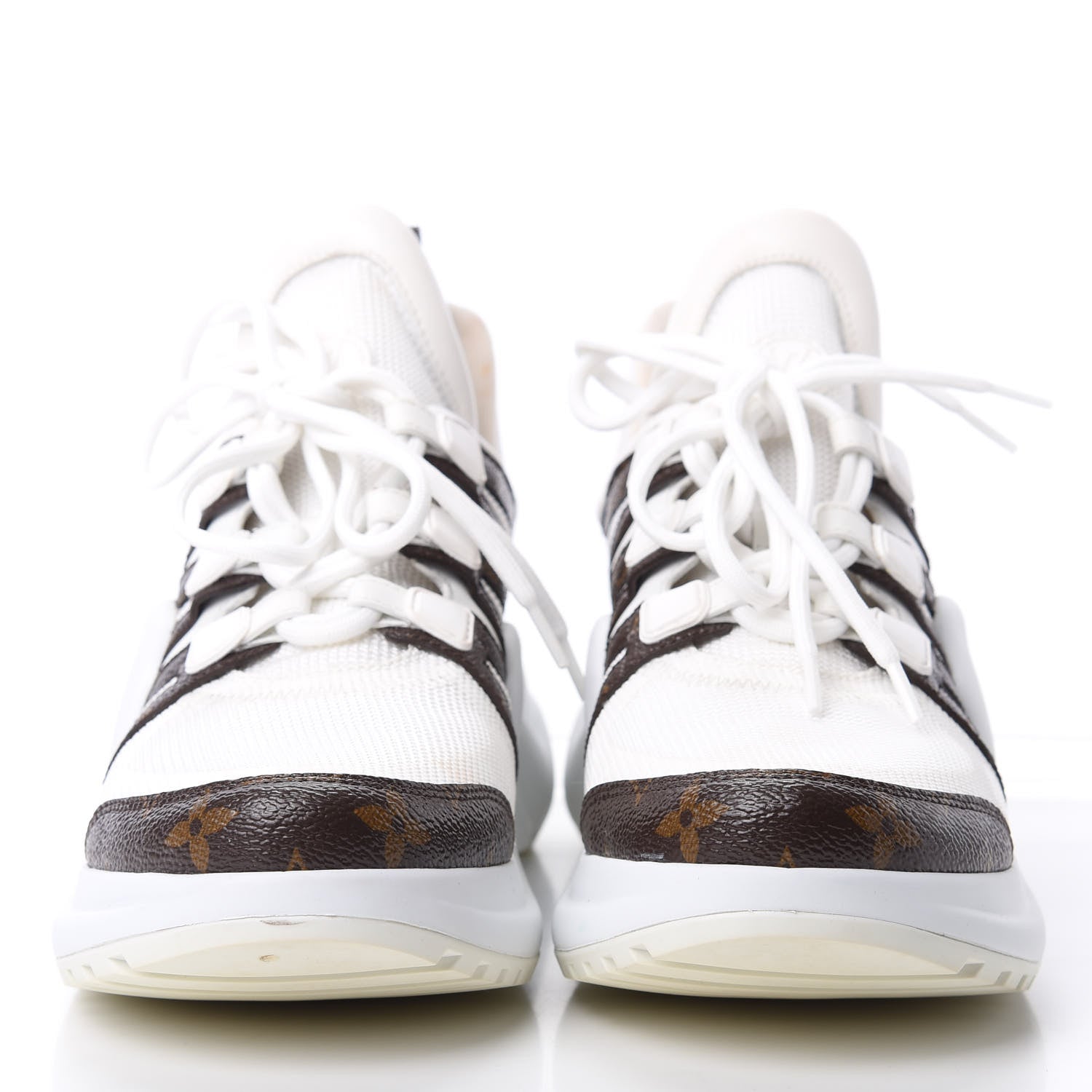Louis Vuitton Patent Monogram LV Archlight Sneakers 39.5 White 2 of 13