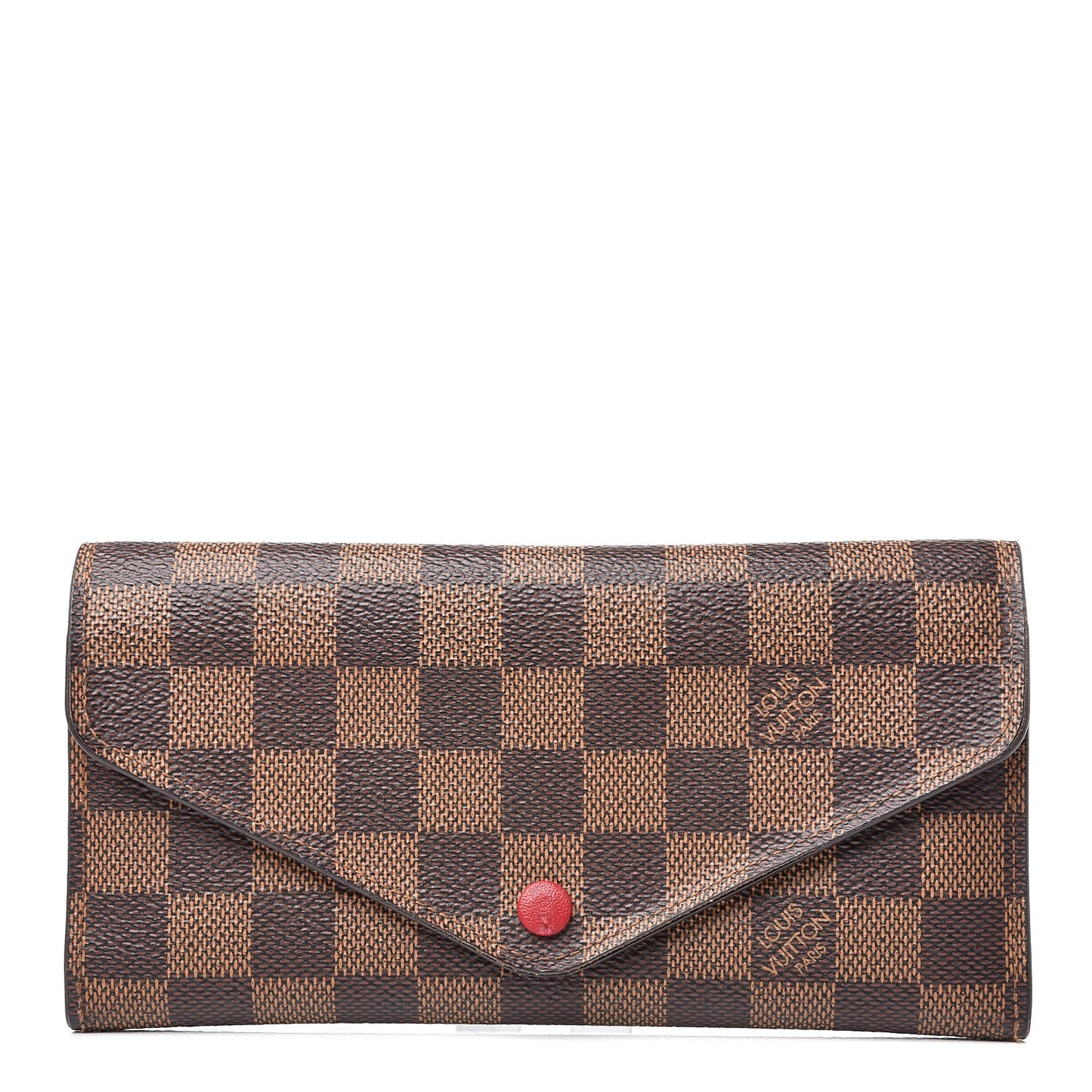 Damier Ebene Josephine Wallet Red