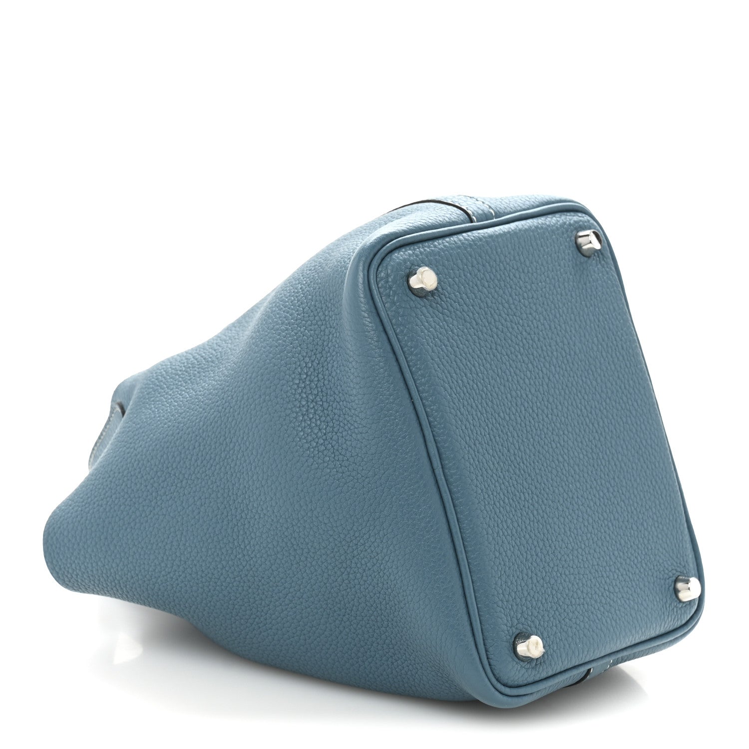 Hermes Taurillon Clemence Picotin Lock 18 PM Blue Jean 4 of 13