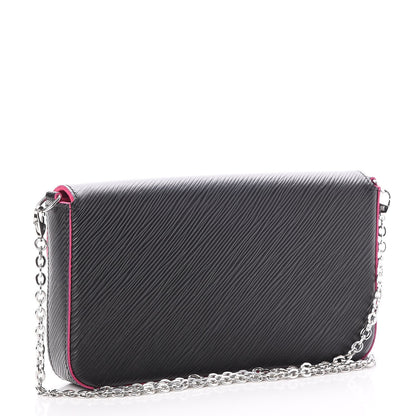 Louis Vuitton Epi Pochette Felicie Black Hot Pink 3 of 9