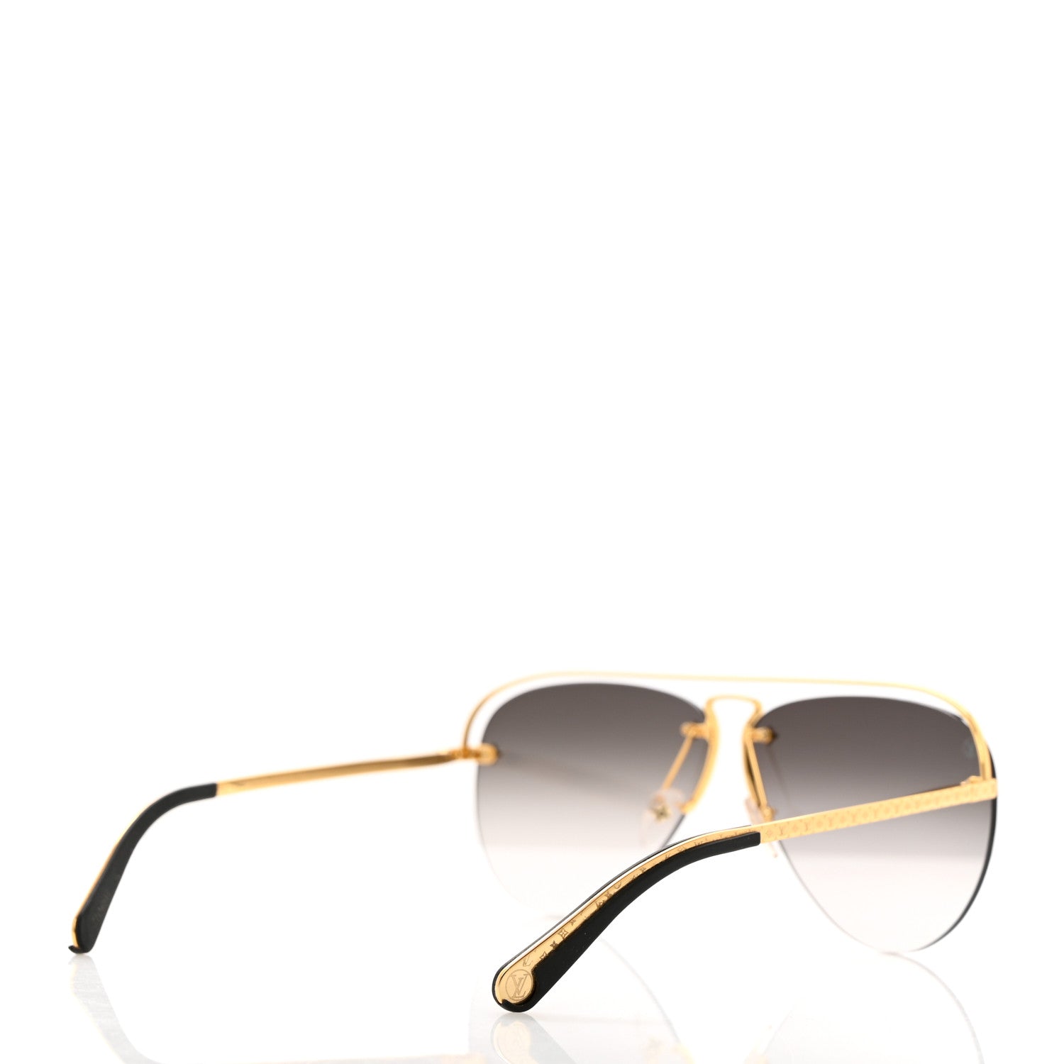 Louis Vuitton Grease Mask Sunglasses Z1045W Gold 4 of 10