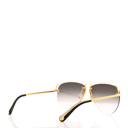 Louis Vuitton Grease Mask Sunglasses Z1045W Gold 4 of 10