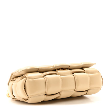 Bottega Veneta Lambskin Maxi Intreccio Padded Chain Cassette Crossbody Bag Porridge 4 of 12