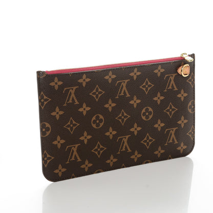 Louis Vuitton Monogram Neverfull MM GM Pochette Pivoine 3 of 7