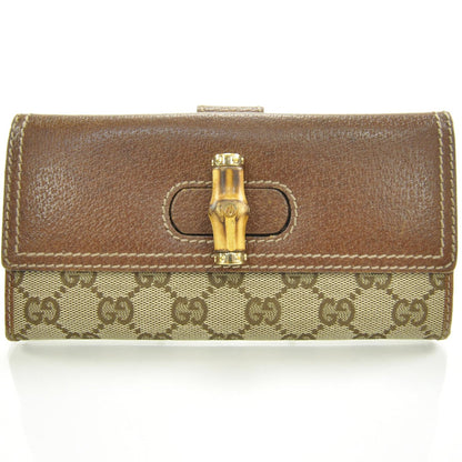 Gucci Monogram Bamboo Continental Wallet 1 of 8