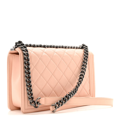 Chanel Calfskin New Medium Boy Flap Pink 3 of 12