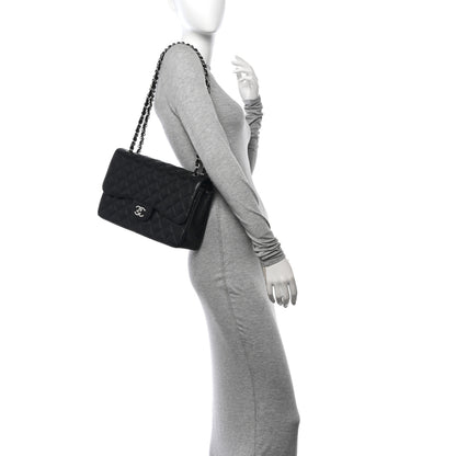 Chanel Caviar Quilted Jumbo Double Flap Black 2 of 11