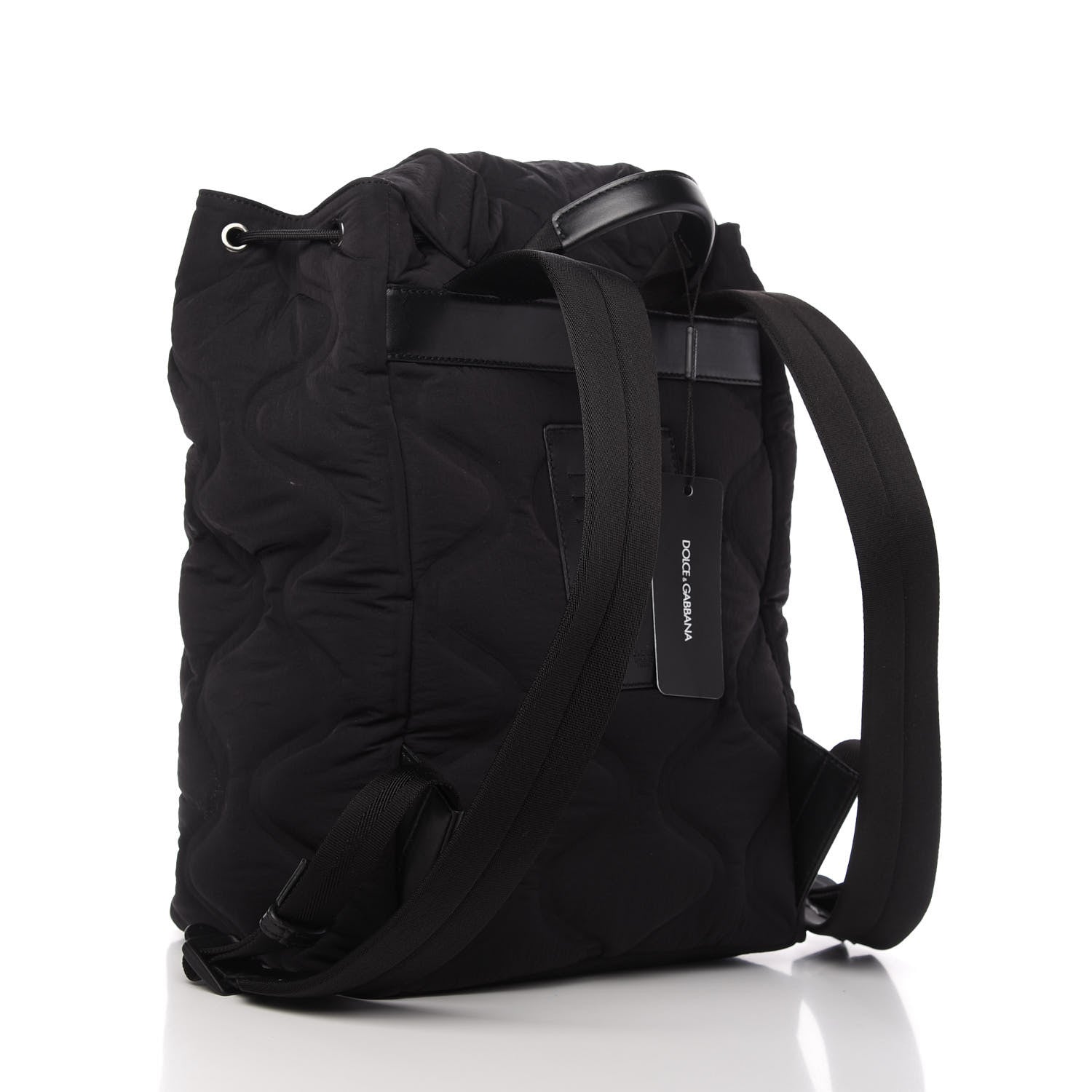 Dolce & Gabbana DOLCE &GABBANA Nylon Logo Backpack Black 3 of 11